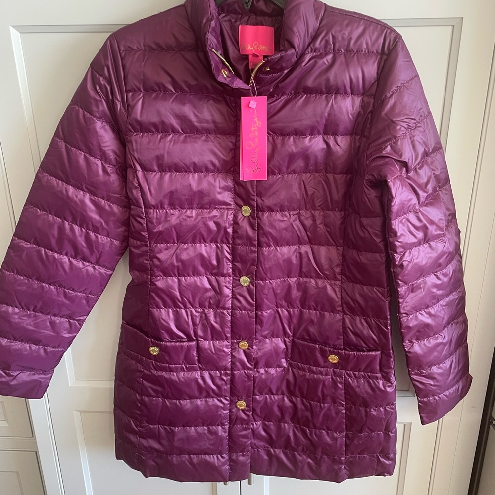 Lilly pulitzer Amarena cherry down jacket beautiful SRP 298